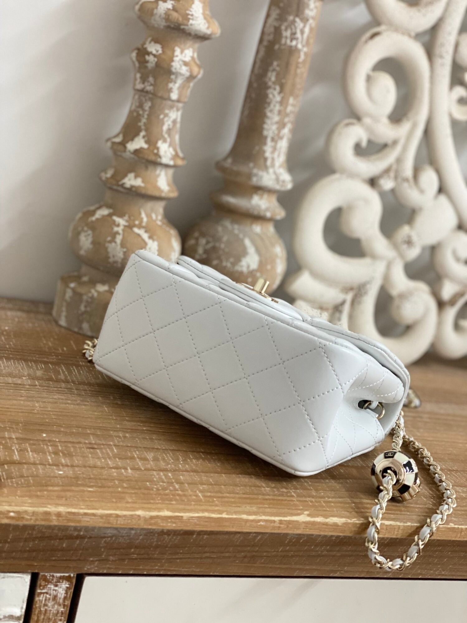 Chanel Cf 7 Star Mini 1786 White