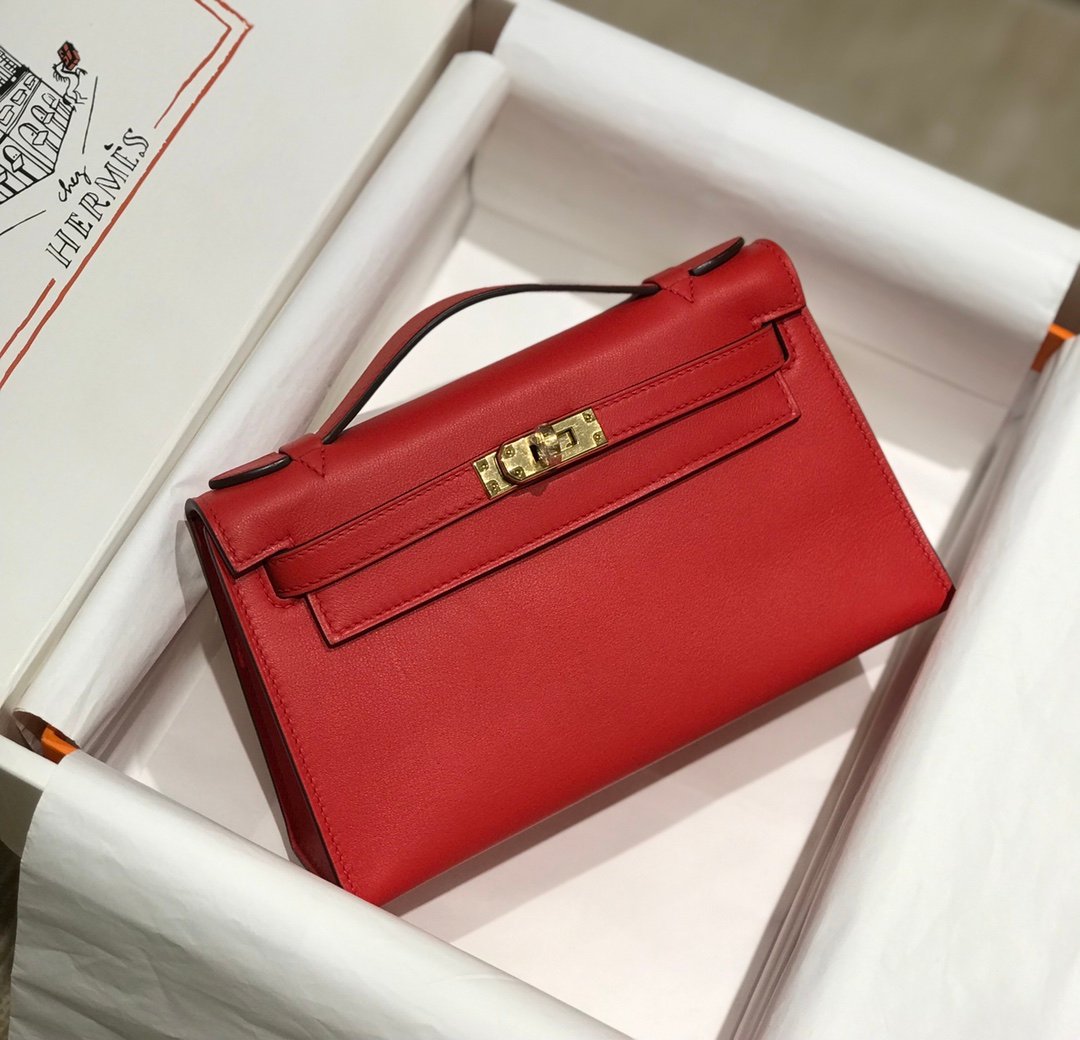 Hermes Sellier Kelly 28cm of Epsom Leather Bag 20332 Red