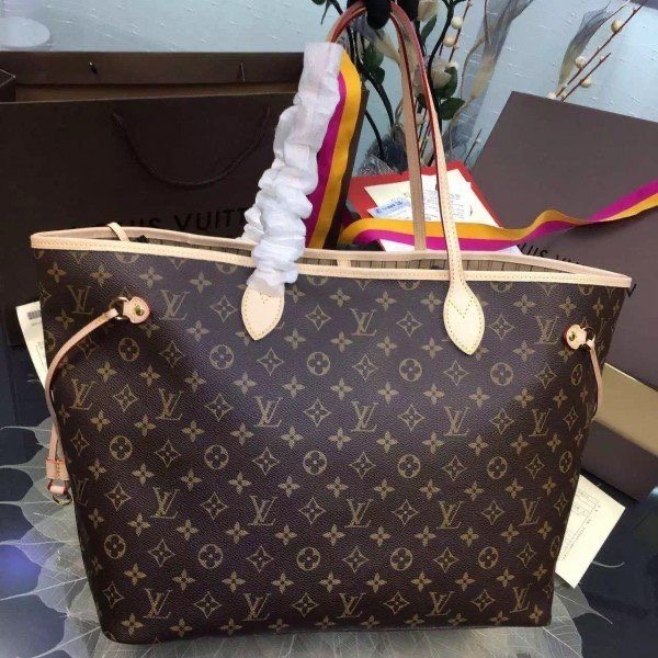 Louis Vuitton Neverfull MM Bag Damier Ebene M41177 photo review