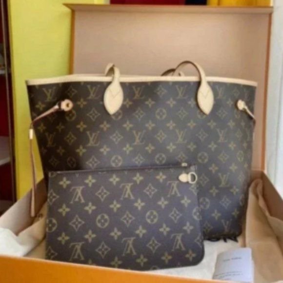 Louis Vuitton Neverfull MM Bag Damier Ebene M41177 photo review
