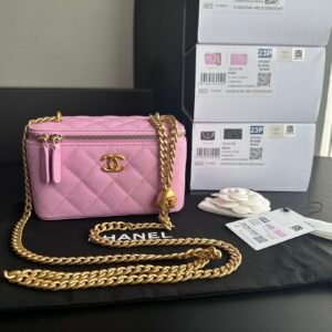 Chanel Small  Pearl Chain Flap High Bag As0584
