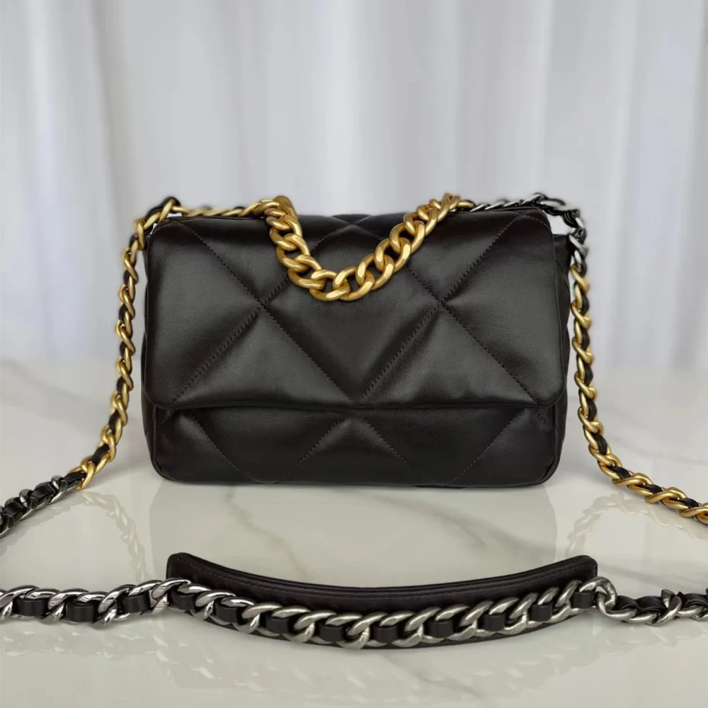 Prada Padded nappa leather shoulder bag 1BD306 Black