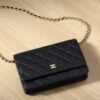 Chanel Woc Gold  Chain Black