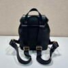 Prada 1BZ074 Re-Nylon and Brushed Leather Backpack Black