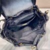 Prada 1BZ074 Re-Nylon and Brushed Leather Backpack Black