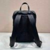 Prada 2VZ135 Re-Nylon Padded Backpack With Hood Black