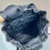Prada 2VZ135 Re-Nylon Padded Backpack With Hood Black