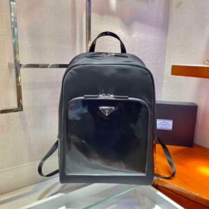 Prada 1BD320 Prada Emblème Saffiano Shoulder Bag Green