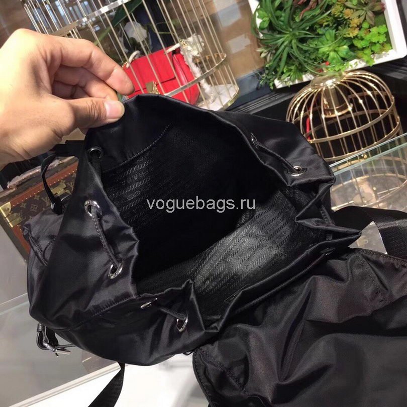 Prada 1BZ811 Nylon Backpack Bag in Black