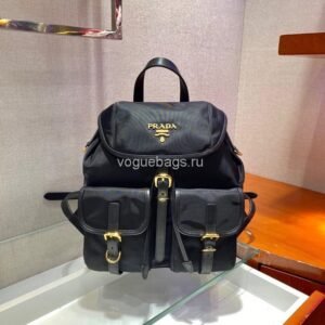 Prada 2VH069 Brique Saffiano leather bag Black