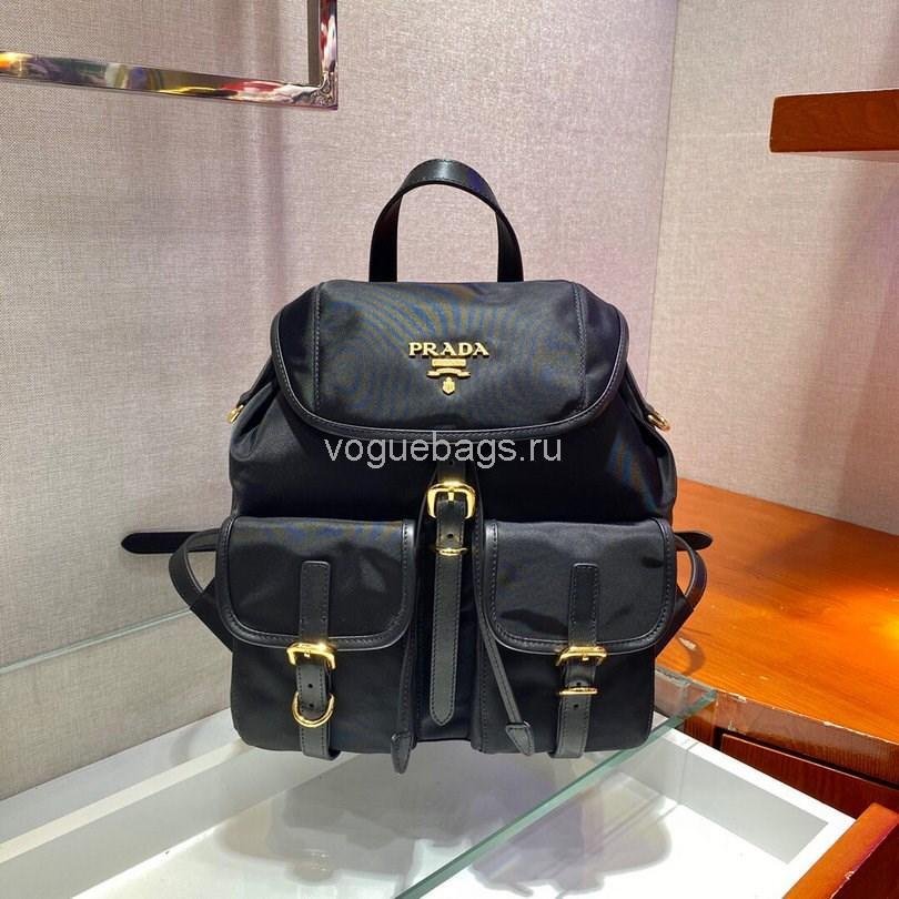 Prada Robot Fabric Backpack 1BZ677 In Black