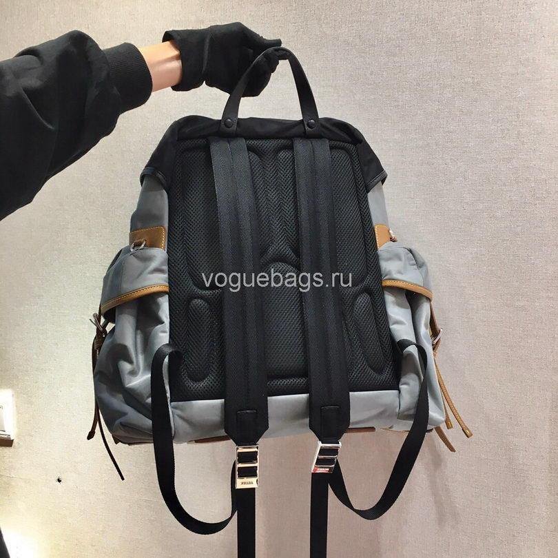 Prada 2VZ074 Nylon Backpack Bag in Gray