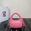 Prada 1BA384 Prada Soft Padded Nappa Leather Mini Bag Pink