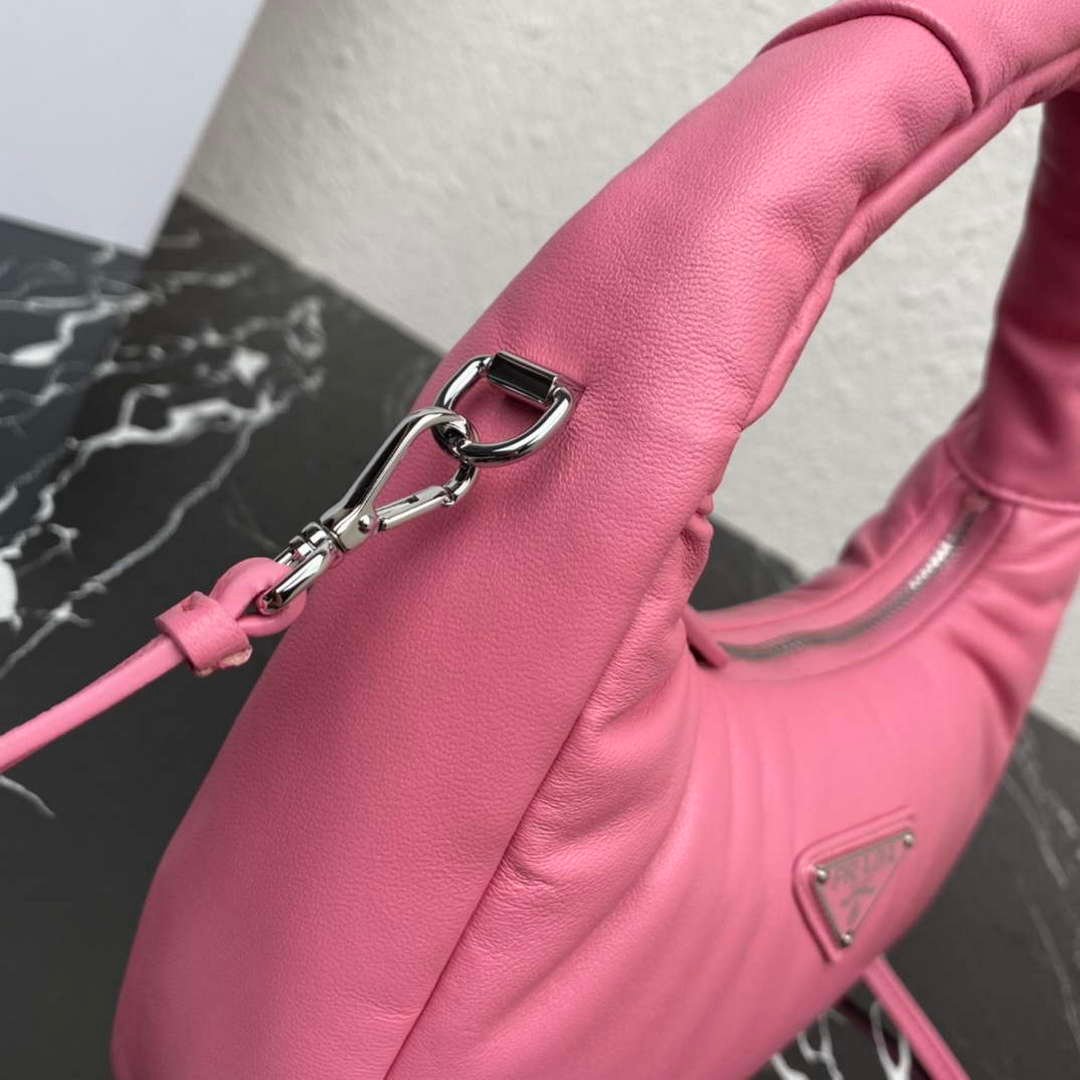 Prada 1BA384 Prada Soft Padded Nappa Leather Mini Bag Pink
