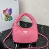 Prada 1BA384 Prada Soft Padded Nappa Leather Mini Bag Pink