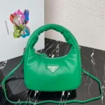Prada 1BA384 Prada Soft Padded Nappa Leather Mini Bag Green