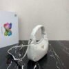 Prada 1BA384 Prada Soft Padded Nappa Leather Mini Bag White