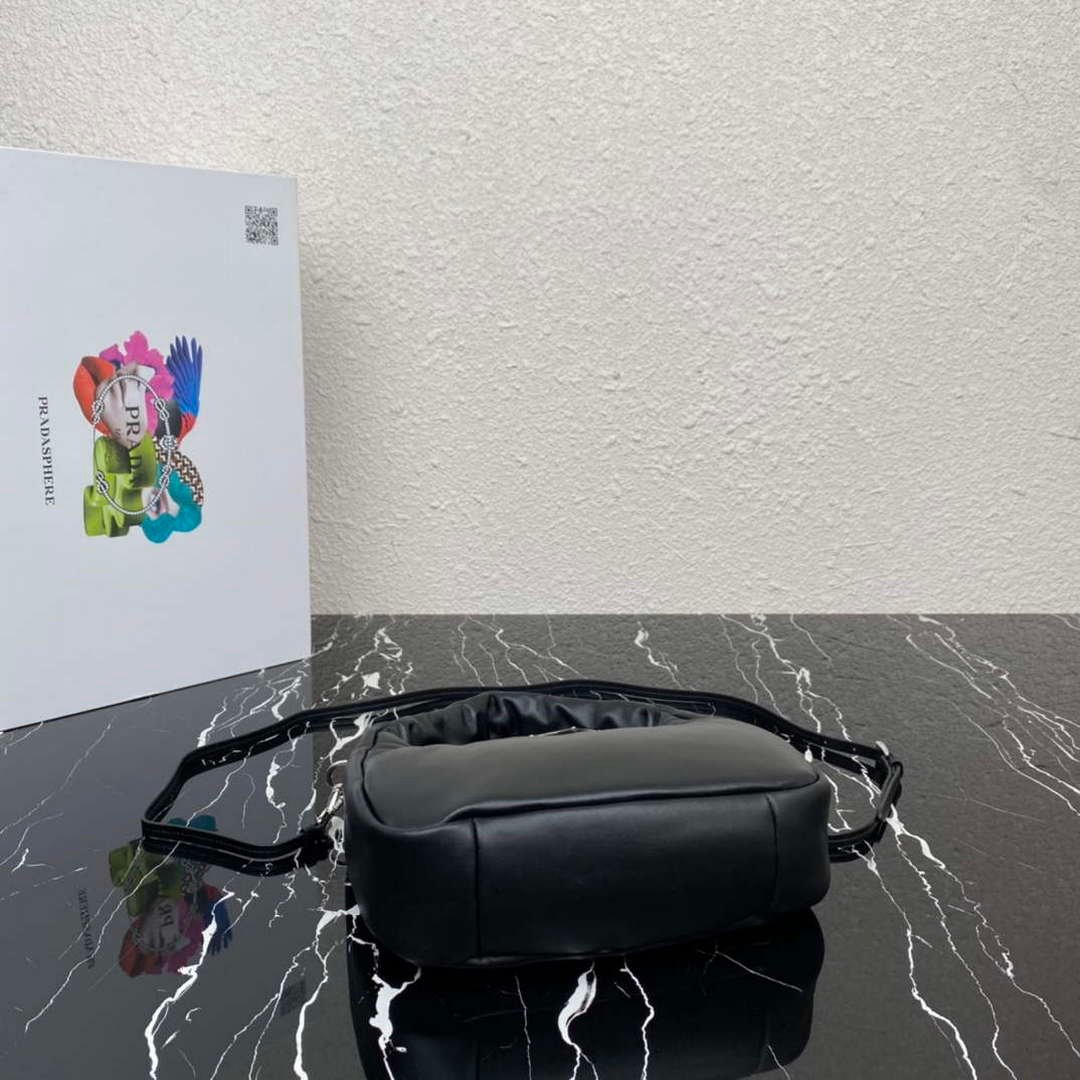Prada 1BA384 Prada Soft Padded Nappa Leather Mini Bag Black