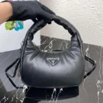 Prada 1BA384 Prada Soft Padded Nappa Leather Mini Bag Black