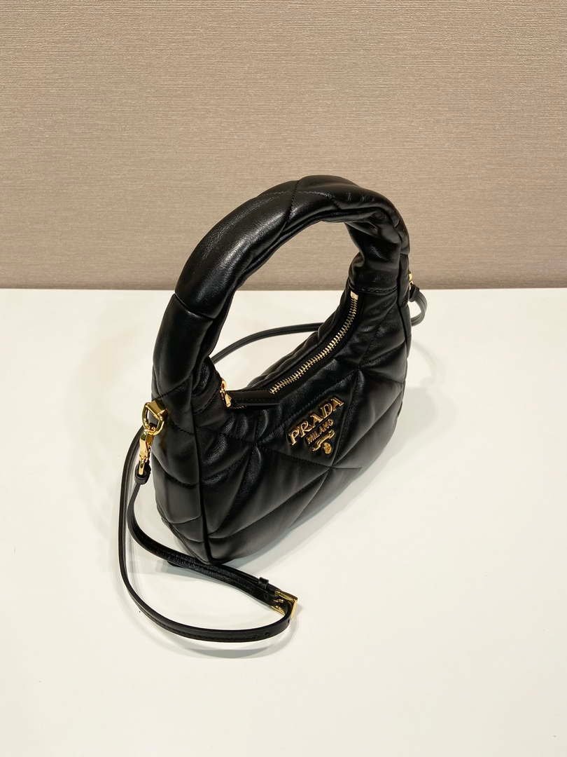 Prada 1BA384 Nappa-leather mini bag with topstitching