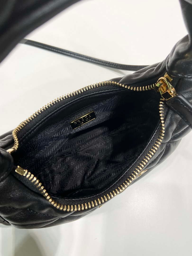 Prada 1BA384 Nappa-leather mini bag with topstitching