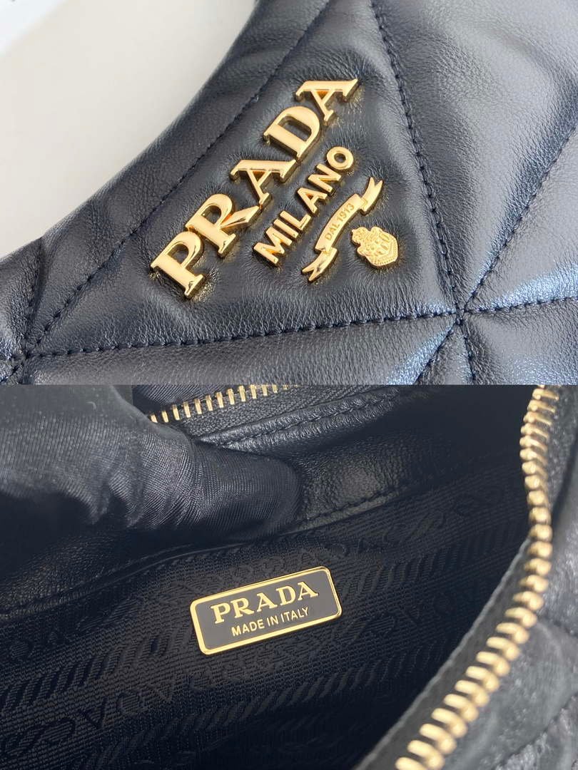 Prada 1BA384 Nappa-leather mini bag with topstitching