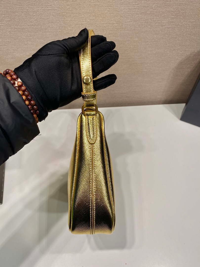 Prada 1BC204 Saffiano Leather Mini-Bag Gold