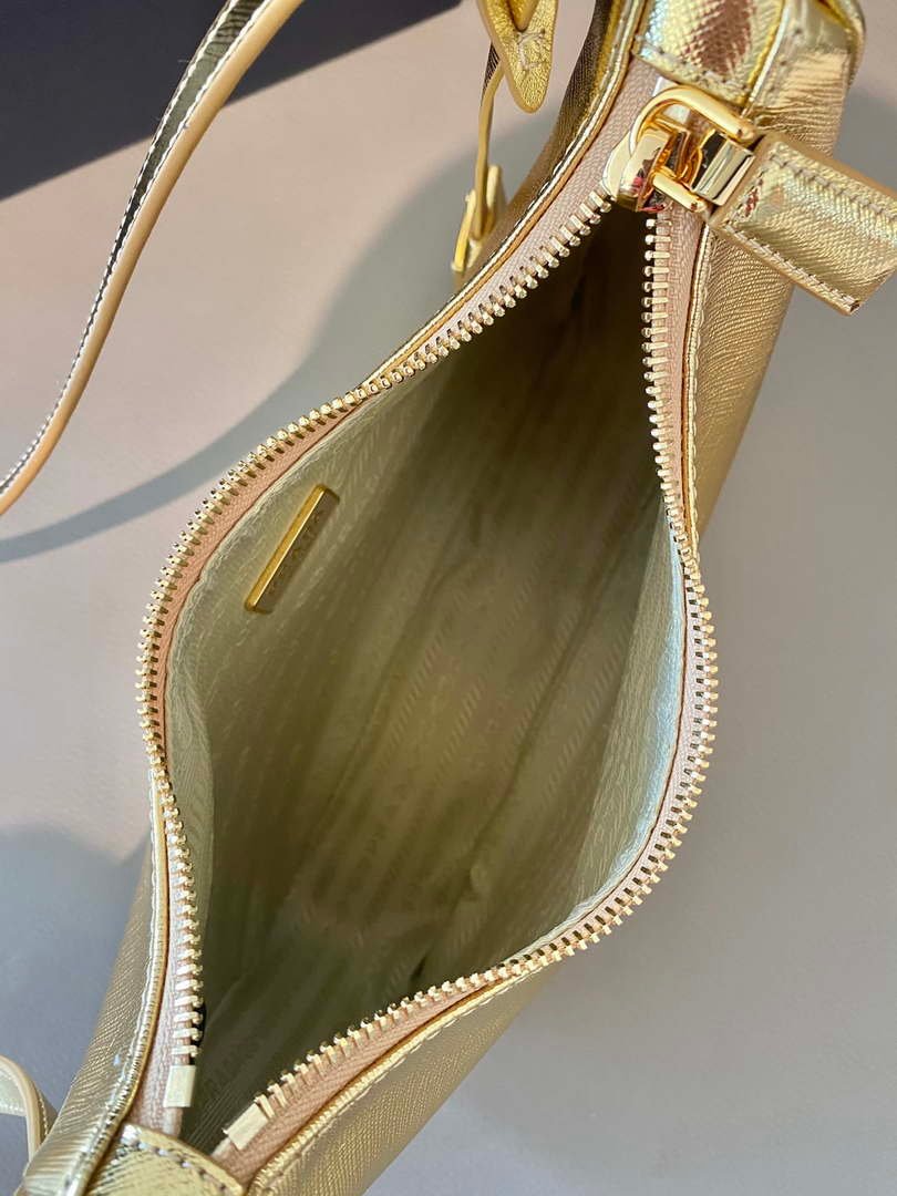 Prada 1BC204 Saffiano Leather Mini-Bag Gold