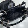 Prada 1BA368 Prada Moon Re-Nylon and leather bag Black