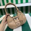 Prada 1BA368 Moon padded nappa-leather bag Apricot