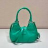 Prada 1BA368 Moon padded nappa-leather bag Green