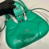 Prada 1BA368 Moon padded nappa-leather bag Green