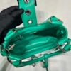 Prada 1BA368 Moon padded nappa-leather bag Green