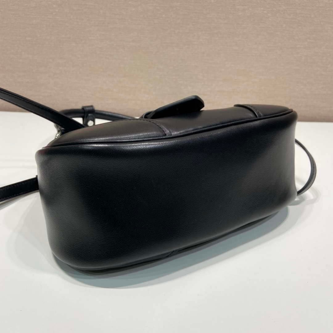 Prada 1BA368 Moon padded nappa-leather bag Black