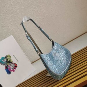 Prada 1BH038 Prada Duet Re-Nylon Bucket shoulder bag Black
