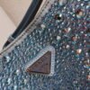 Prada 1BC169 Prada Cleo satin bag with appliqués Pink