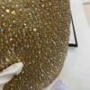 Prada 1BC169 Prada Cleo satin bag with appliqués Gold