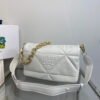 Prada Padded nappa leather shoulder bag 1BD306 Beige