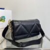 Prada Padded nappa leather shoulder bag 1BD306 Black