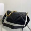 Prada Padded nappa leather shoulder bag 1BD306 Black