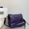 Prada Padded nappa leather shoulder bag 1BD306 Purple