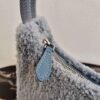 Prada 1NE515 Re Edition 2000 Shearling Mini Bag Blue