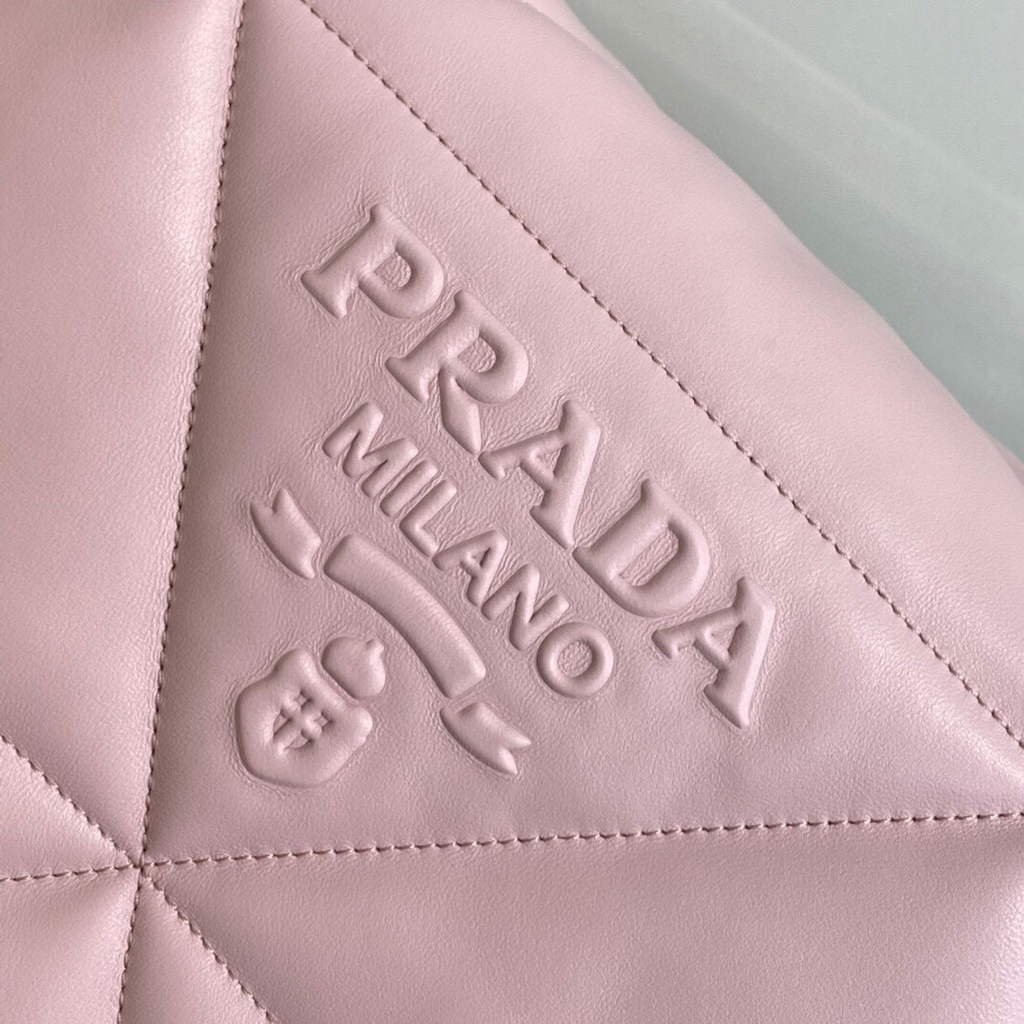 Prada Padded nappa leather shoulder bag 1BD306 Pink