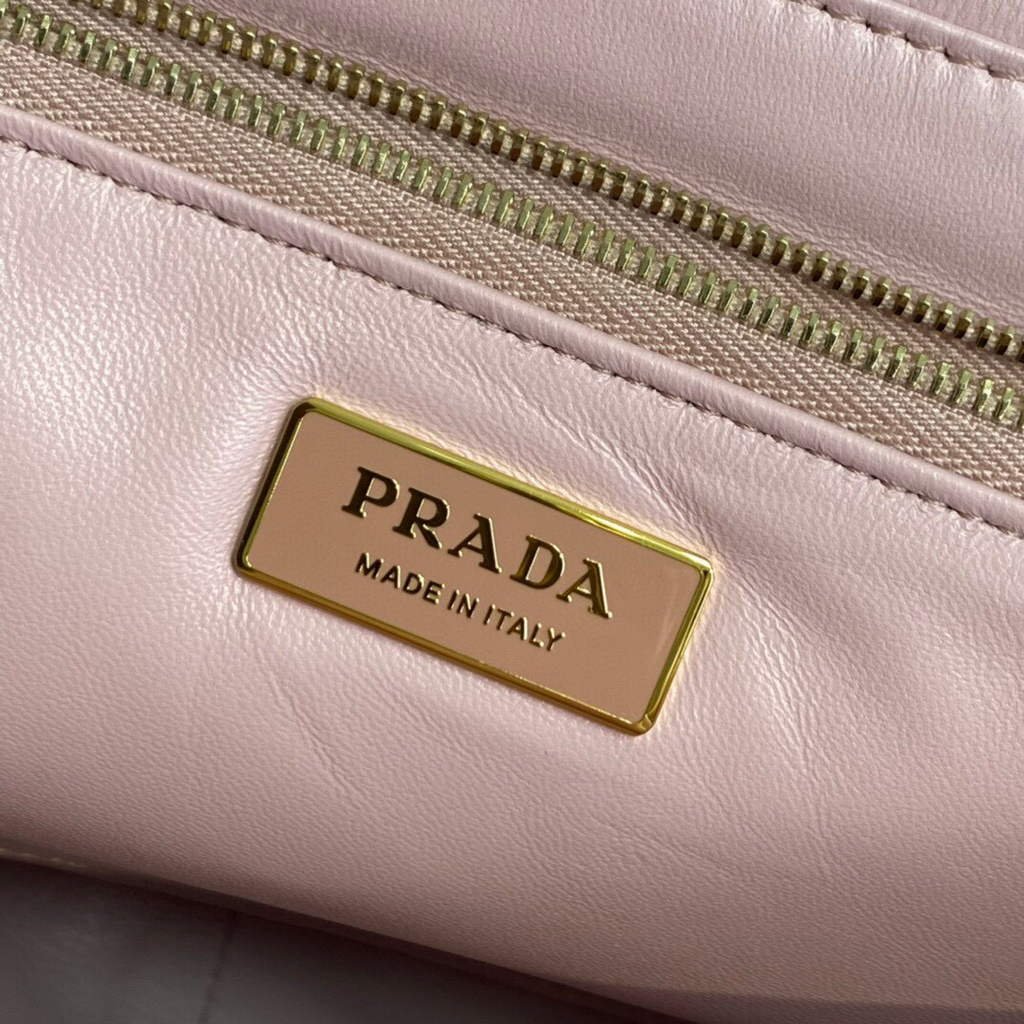 Prada Padded nappa leather shoulder bag 1BD306 Pink