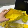 Prada 1NE190 Crystal-studded satin pouch Yellow