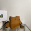 Prada 1BH191 Leather mini shoulder bag tan