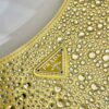 Prada 1BC169 Prada Cleo satin bag with appliqués Yellow