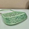 Prada 1BC169 Prada Cleo satin bag with appliqués Green