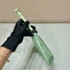 Prada 1BC169 Prada Cleo satin bag with appliqués Green