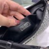 Prada 1BC169 Prada Cleo satin bag with appliqués Black